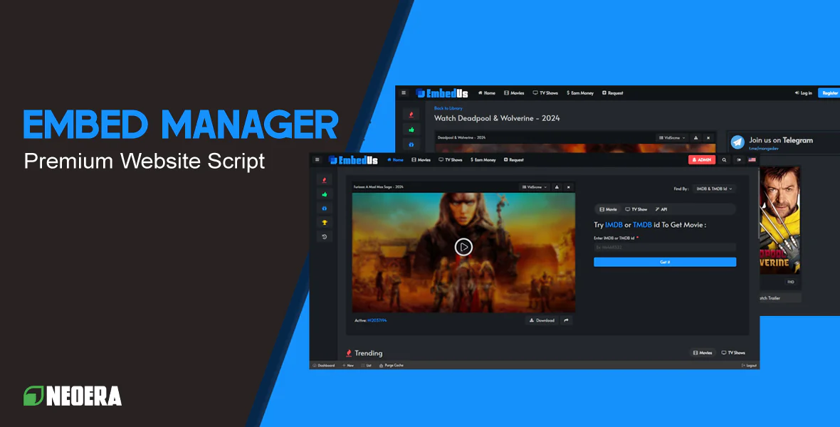 EmbedUs - Embed Manager Website Script