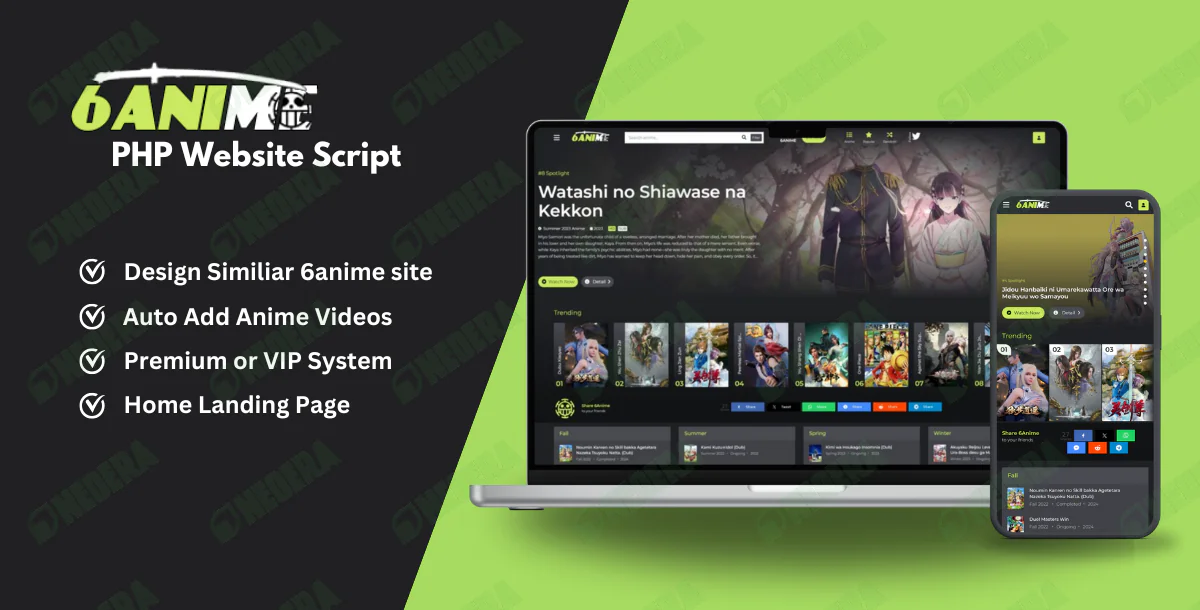 6Anime - PHP Website Script (Automated)